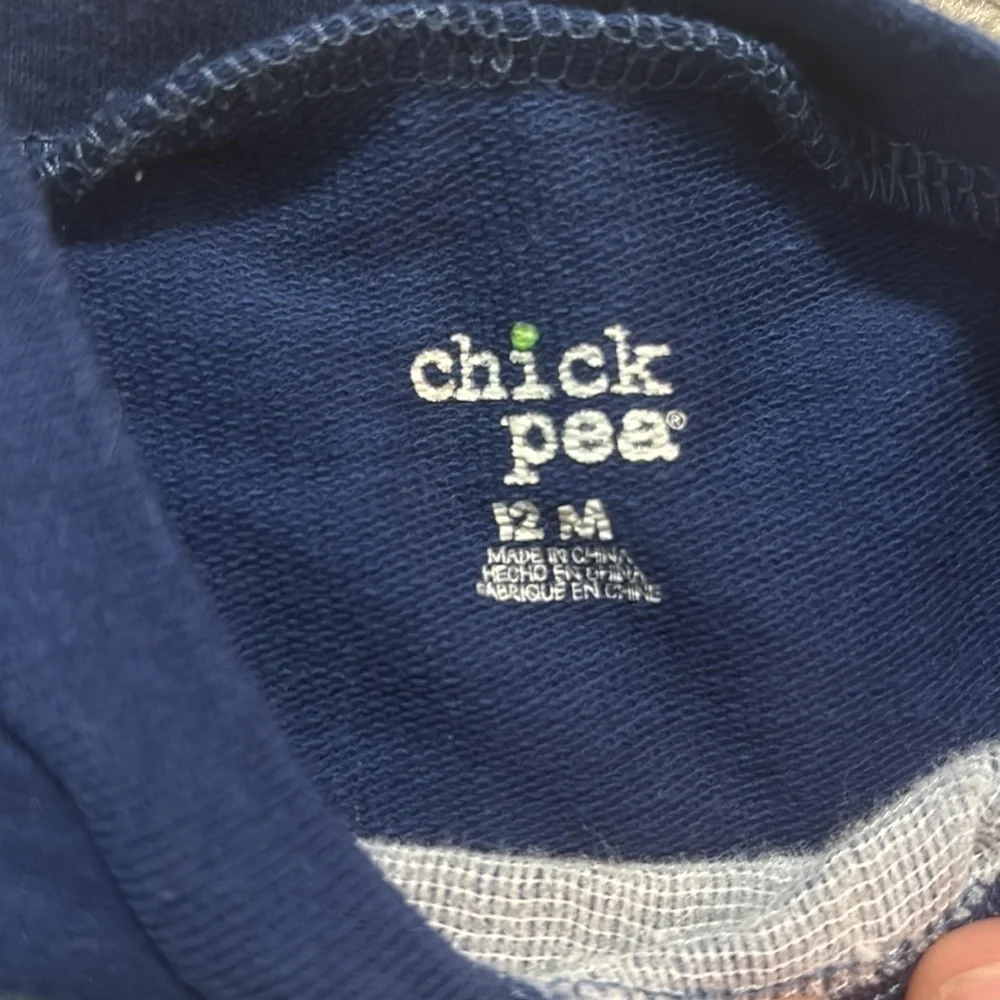 Adorable “Chill” Outfit. Sweater and pants set - 12 months